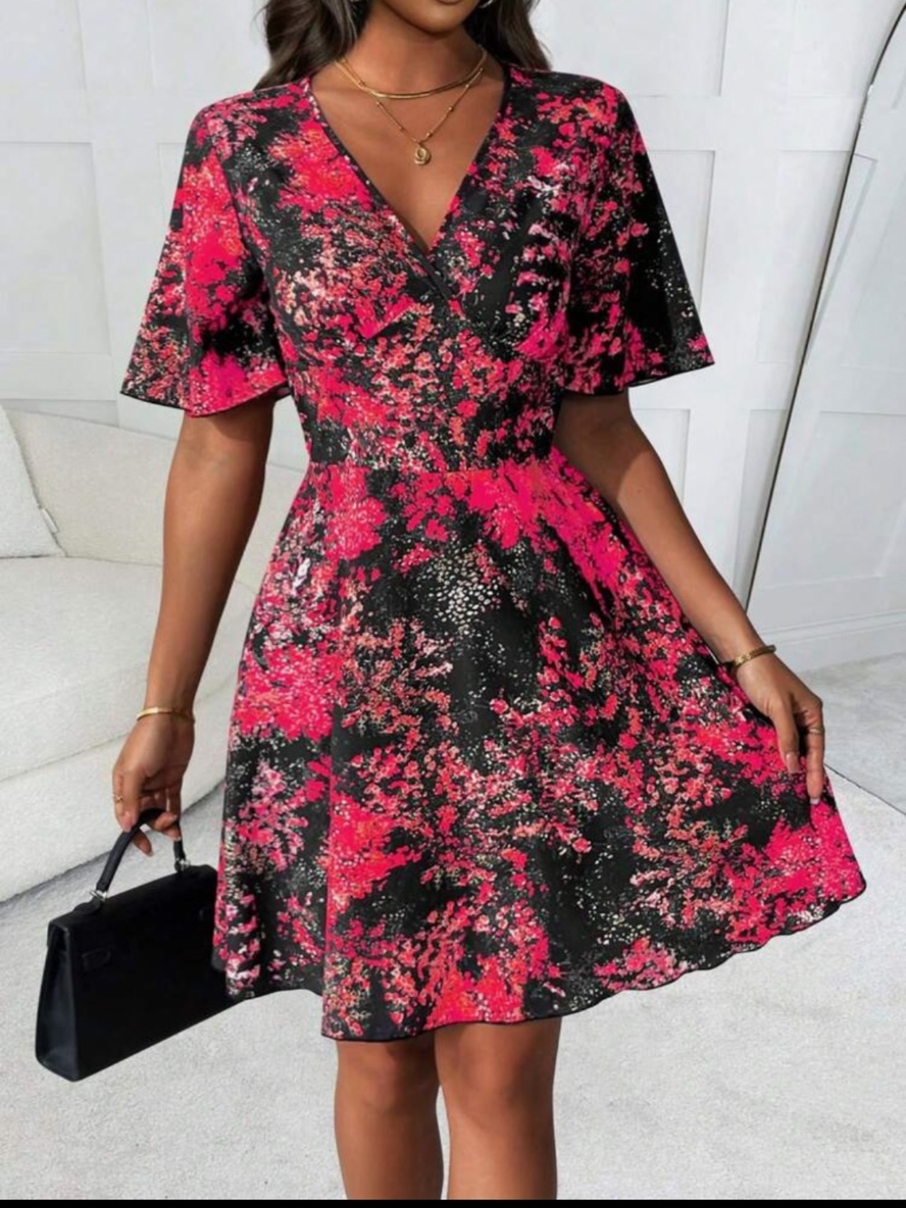 Floral Lightweight Mini Dress